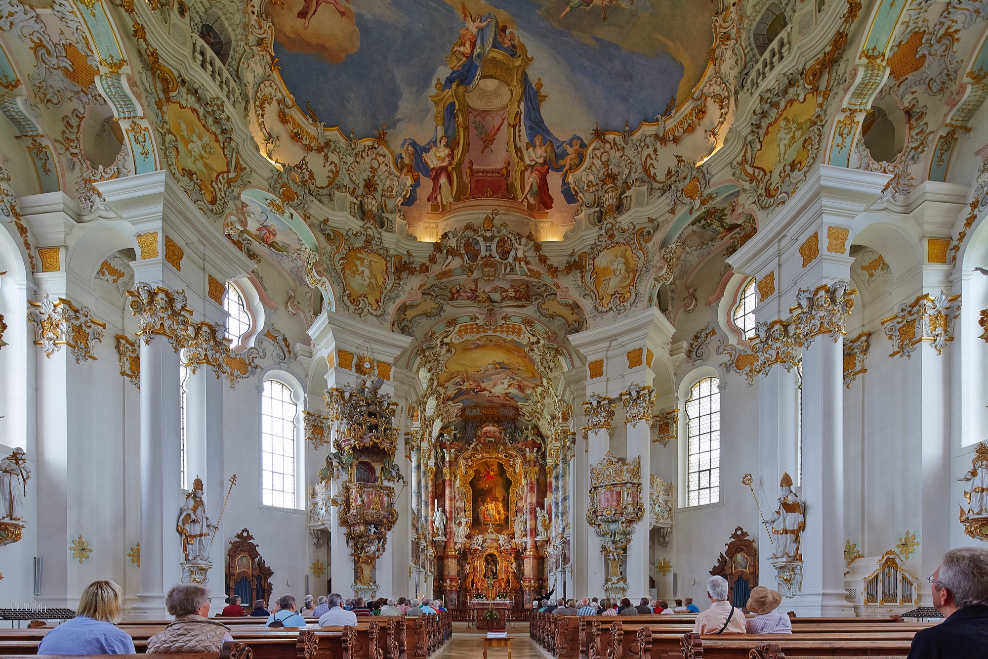 Wieskirche, vollständige Bezeichnung: Wallfahrtskirche zum Gegeißelten Heiland auf der Wies