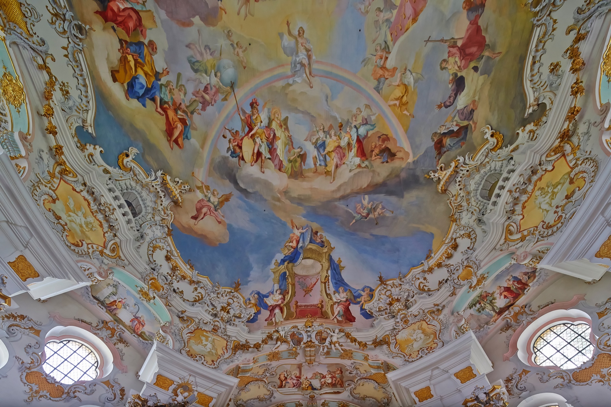Wieskirche, Kuppelfresken von Johann Baptist Zimmermann