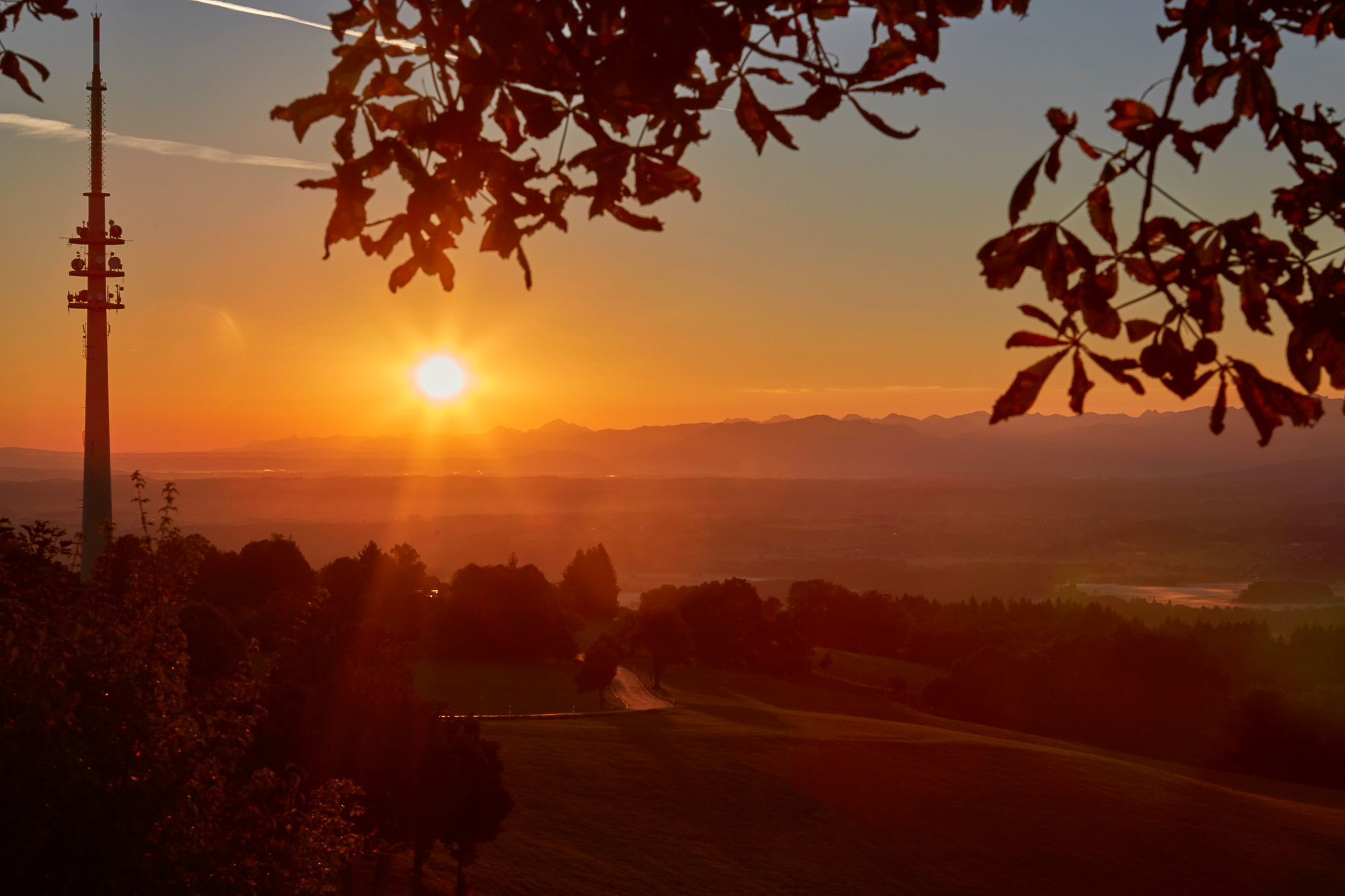 Sonnenaufgang am Hohen Peissenberg